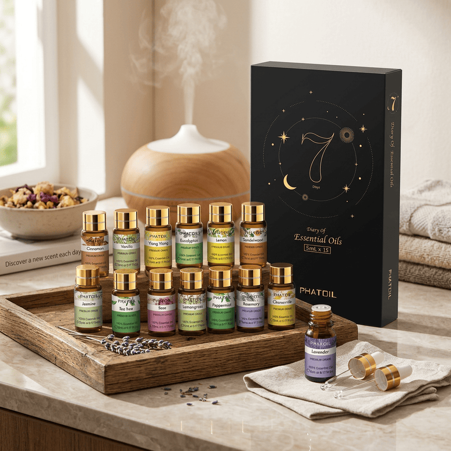 Coffret 15 Huiles Essentielles | Aromathérapie Bien-Être