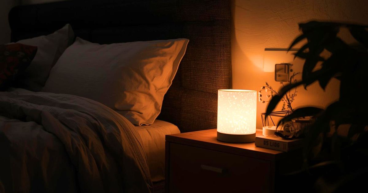 Lumière tamisée dans la chambre