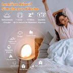 Réveil Simulateur d’Aube – Lumière Progressive & Sons Apaisants