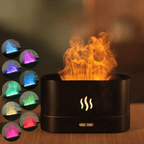 Humidificateur avec fonction veilleuse - Effet Flamme Colorée