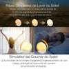 Réveil lumineux connecté WiFi – Simulation lever et coucher du soleil, sons naturels