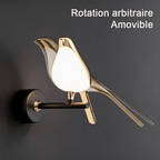 Applique Murale Oiseau Doré, l'Élégance Sculpturale pour Vos Murs