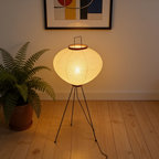 Lampadaire Wabi Sabi, Style Japonais Noguchi