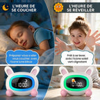 Réveil Veilleuse Educatif Lapin Enfant
