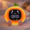 Réveil veilleuse enfant orange – lumière douce & sons apaisants