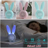 Réveil Veilleuse Lapin Enfant – Lumière Douce & Oreilles Lumineuses