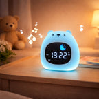 Réveil Veilleuse Enfant Animal Lumineux – Lumière Douce & Réveil Apaisant