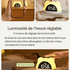 Réveil veilleuse enfant arc-en-ciel – lumière douce & réveil progressif