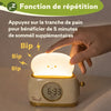 Réveil Veilleuse Enfant Design Toast – Ambiance Douce & Réveil Progressif
