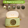 Réveil Veilleuse Enfant Design Toast – Ambiance Douce & Réveil Progressif