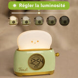 Réveil Veilleuse Enfant Design Toast – Ambiance Douce & Réveil Progressif