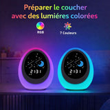 Réveil Veilleuse Enfant Tactile – Lumière Apaisante & Nuit Rassurante