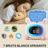 Réveil Veilleuse Educatif Lapin Enfant