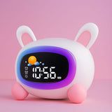 Réveil Veilleuse Educatif Lapin Enfant