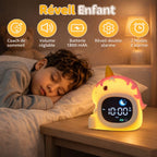 Réveil Veilleuse Licorne Enfant – Magique & Apaisant pour la Nuit