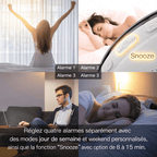 Réveil lumineux connecté WiFi – Simulation lever et coucher du soleil, sons naturels