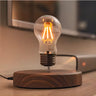 Lampe à Lévitation Magnétique, Ampoule Flottante en Verre, Base en Bois