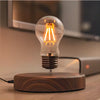 Lampe à Lévitation Magnétique, Ampoule Flottante en Verre, Base en Bois