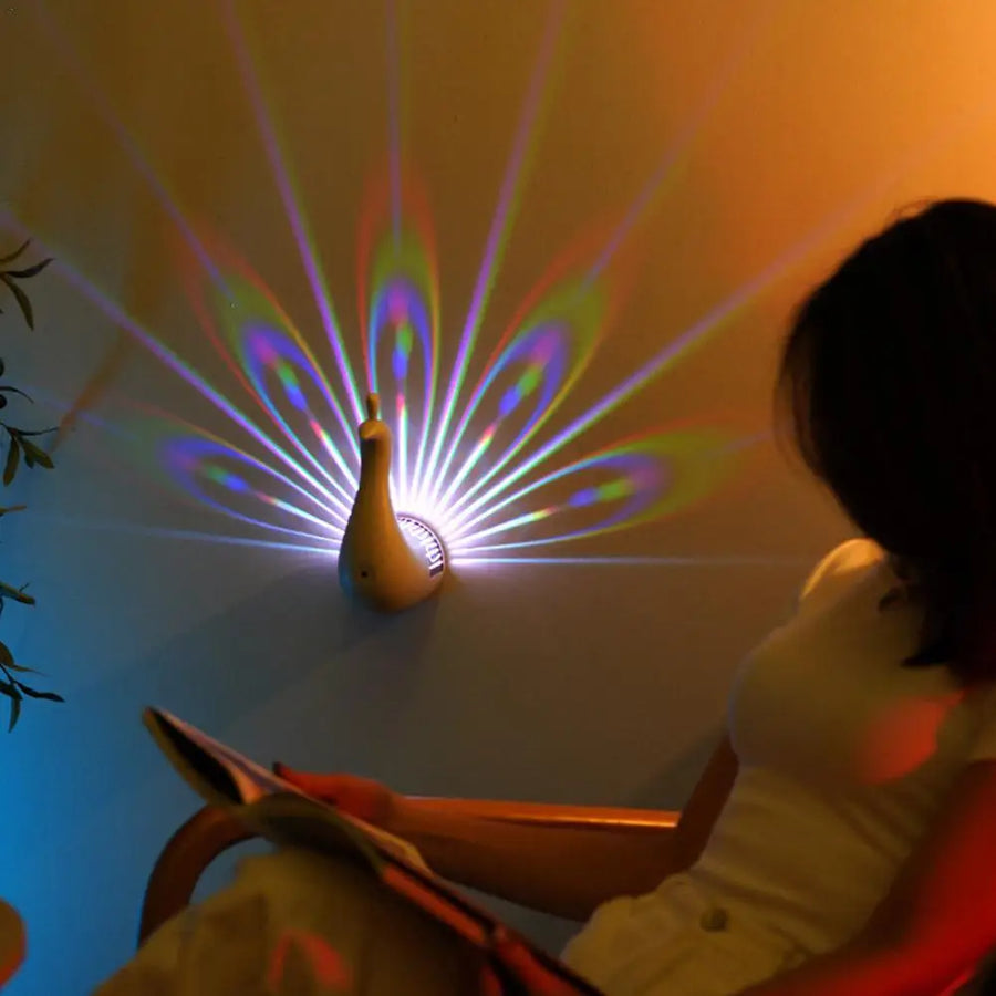 Projecteur Paon Multicolore