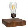 Lampe à Lévitation Magnétique, Ampoule Flottante en Verre, Base en Bois