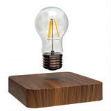 Lampe à Lévitation Magnétique, Ampoule Flottante en Verre, Base en Bois