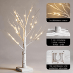 Veilleuse Arbre de Bouleau Givré