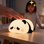 Veilleuse Panda Tout Rond, la Douceur Mignonne pour Votre Bureau