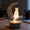 Veilleuse de nuit adulte Chat Lune