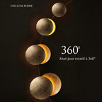Applique Murale Éclipse, Design Nordique Vintage