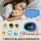 Réveil Veilleuse Educatif Lapin Enfant