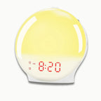 Réveil lumineux avec simulation lever et coucher du soleil et veilleuse d’ambiance