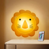 Veilleuse Bébé Lion LED Multicolore 16 Couleurs