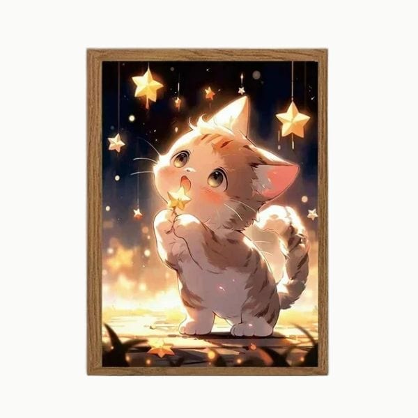 Veilleuse Chat kawaii 32x23cm charging