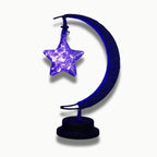 Veilleuse de nuit avec piles LED Zenith-Star Etoile Bleu