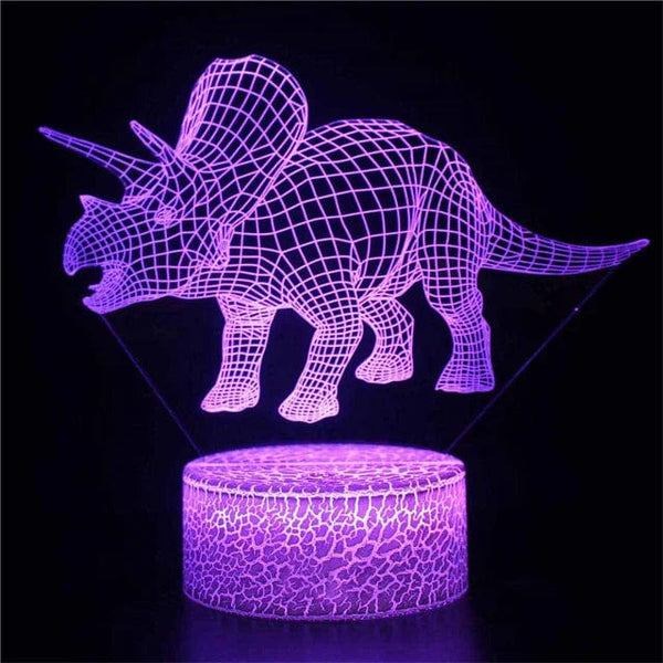 Veilleuse Dinosaure 3D Triceratops