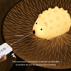 Veilleuse Hérisson LED Multicolore 8 Couleurs