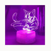 Veilleuse Lampe Chat Base craquelée Blanche