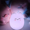 Veilleuse lumineuse Chat LED Tactile Brillant