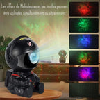 Veilleuse projection etoile plafond astronaute noir